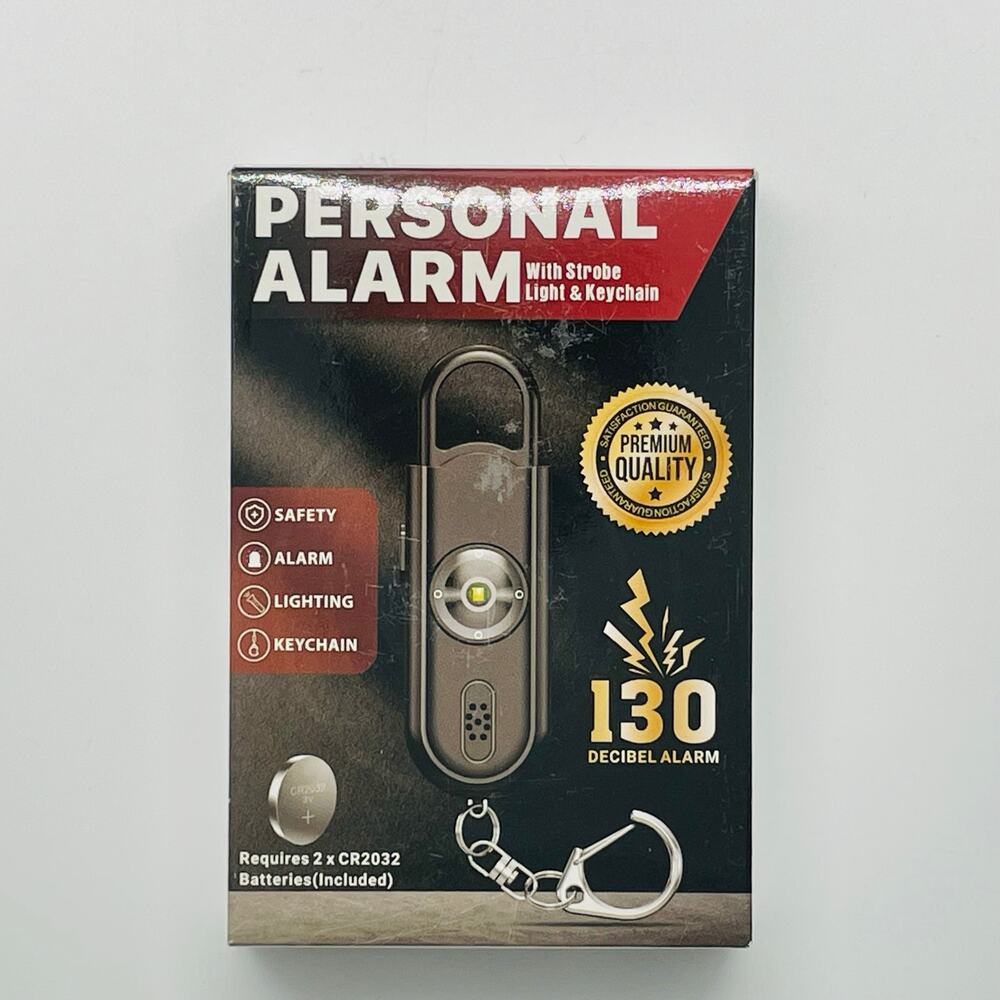 Personal Alarm Keychain with Light- New
